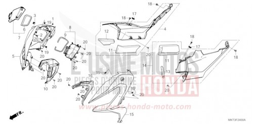 SIDE COWL ADV750N de 2022